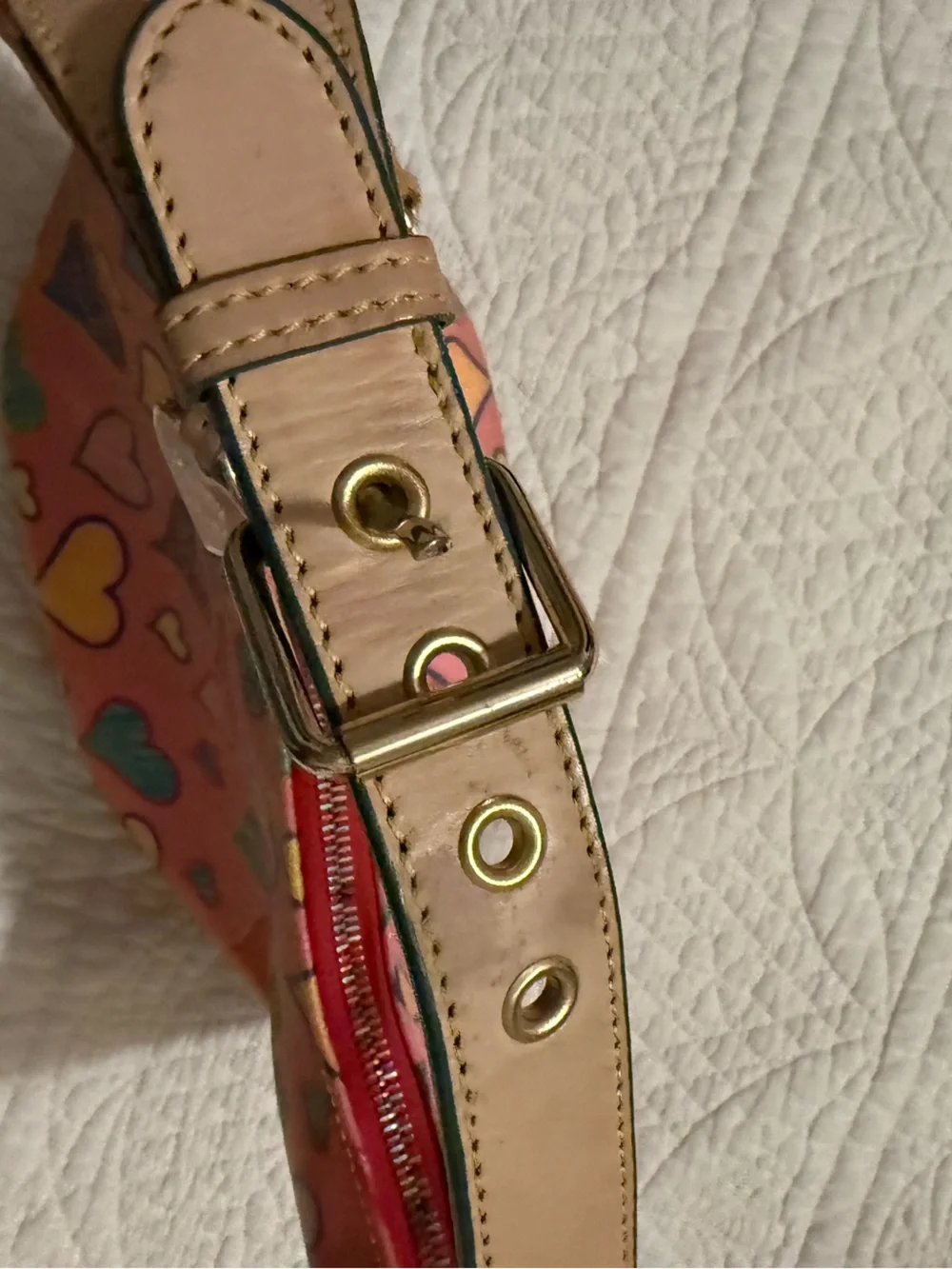 Dooney & Bourke Pink Multi-Heart Shoulder Bag